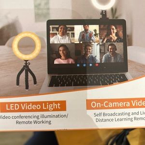 LED light (clips to laptop or tripod stand)
